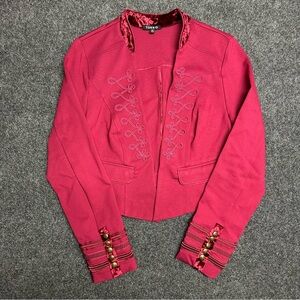 Torrid red military band jacket poetcore dark academia whimsygoth goth